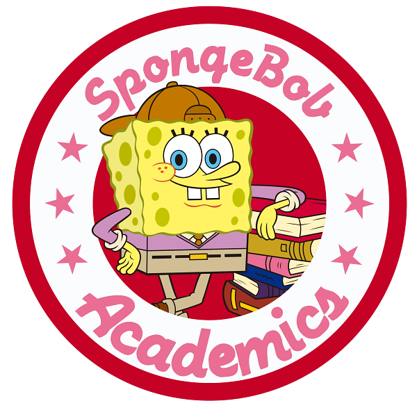 SpongeBob Academy Stacked Books Graphic SpongeBob Academy Stacked Books Graphic