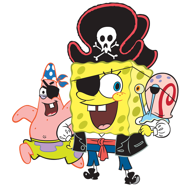 SpongeBob Pirate Adventure Theme Graphic SpongeBob Pirate Adventure Theme Graphic