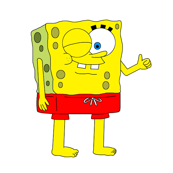 SpongeBob Ready for Adventure Cartoon Theme Graphic SpongeBob Ready for Adventure Cartoon Theme Graphic