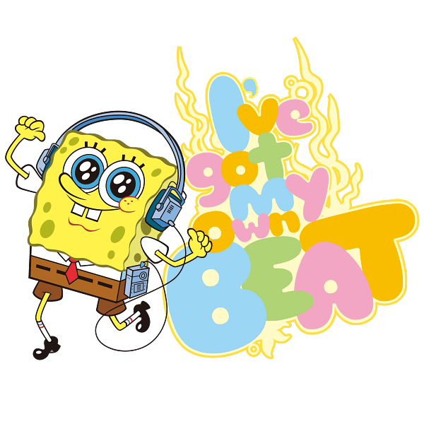 SpongeBob SquarePants Audio Experience Earbuds Graphic SpongeBob SquarePants Audio Experience Earbuds Graphic
