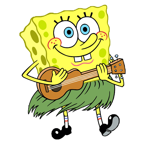 SpongeBob Ukulele Fun Music Theme Graphic SpongeBob Ukulele Fun Music Theme Graphic