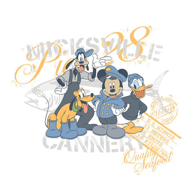 Vintage Nautical Cartoon Crew Illustration Vintage Nautical Cartoon Crew Illustration