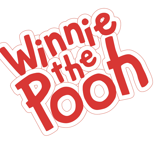 Winnie the Pooh Stacked Logo Graphic Winnie the Pooh Stacked Logo Graphic
