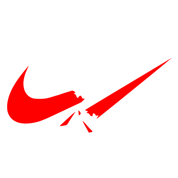 33 Broken Red Nike Swoosh Sports Brand Graphic Broken Red Nike Swoosh Sports Brand Graphic