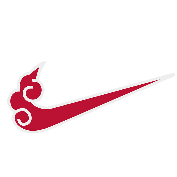 34 Cloud Nike Red & White Swoosh Graphic Cloud Nike Red & White Swoosh Graphic