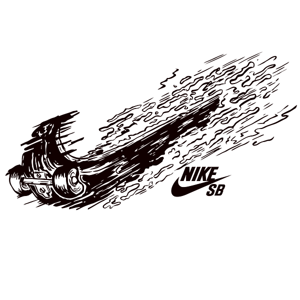 46 Nike Adventure Black & White Biker Graphic Nike Adventure Black & White Biker Graphic