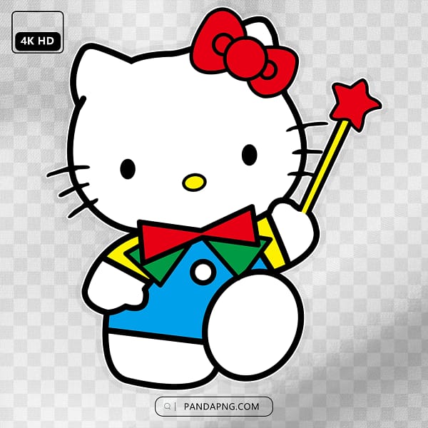 10 Hello Kitty Holding Magic Wand – Cute Sanrio White Cat Fairy Illustration Hello Kitty Holding Magic Wand – Cute Sanrio White Cat Fairy Illustration