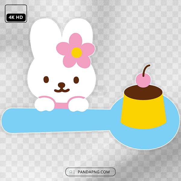 24 Hello Kitty Bunny Friend with Pudding Hello Kitty Bunny Friend with Pudding