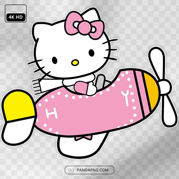 26 Hello Kitty Flying Pink Airplane Hello Kitty Flying Pink Airplane
