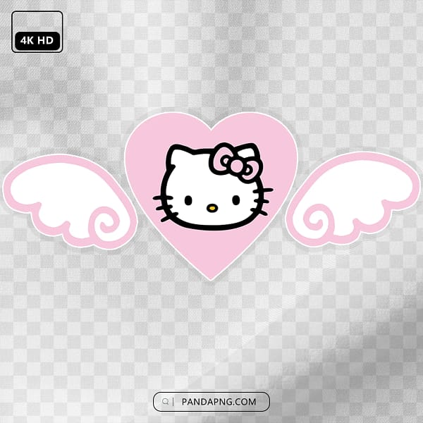 28 Hello Kitty Heart with Angel Wings Hello Kitty Heart with Angel Wings