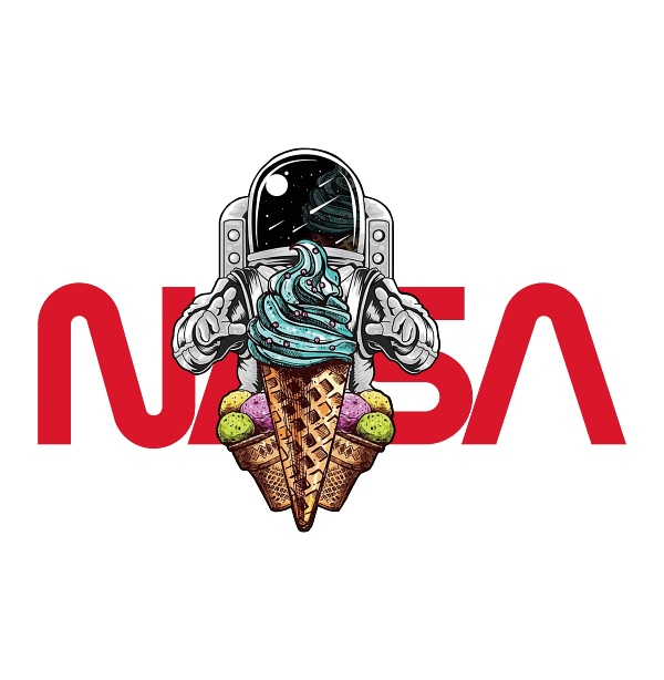 NASA Astronaut-PNG24 NASA Astronaut enjoying Ice Cream PNG