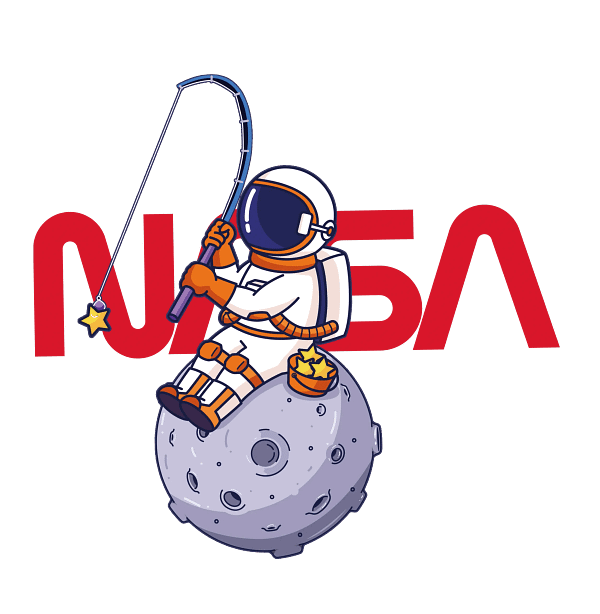 NASA Astronaut-PNG26 NASA Astronaut Fishing Stars PNG