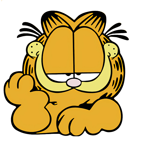 Garfield Lazy Cat Pose Graphic Garfield Lazy Cat Pose Graphic
