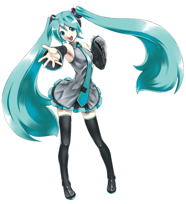 42 Elegant Portrait of Hatsune Miku Digital Graphic Elegant Portrait of Hatsune Miku Digital Graphic
