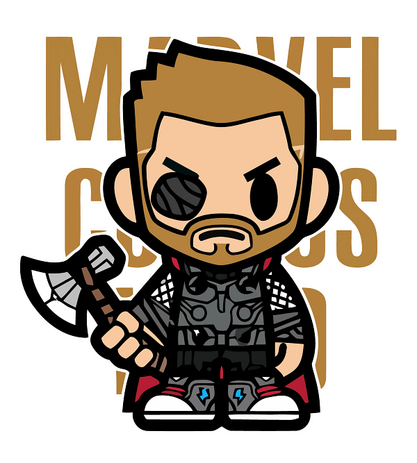 A (8) Thor Marvel Crossover Graphic Thor Marvel Crossover Graphic