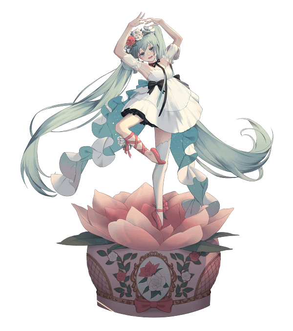 Hatsune Miku Floral & Nature-Themed Digital Graphic Hatsune Miku Floral & Nature-Themed Digital Graphic