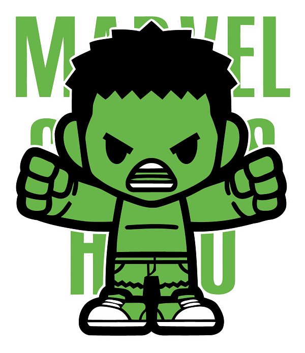 A (11) Hulk Marvel Cartoon Graphic Hulk Marvel Cartoon Graphic