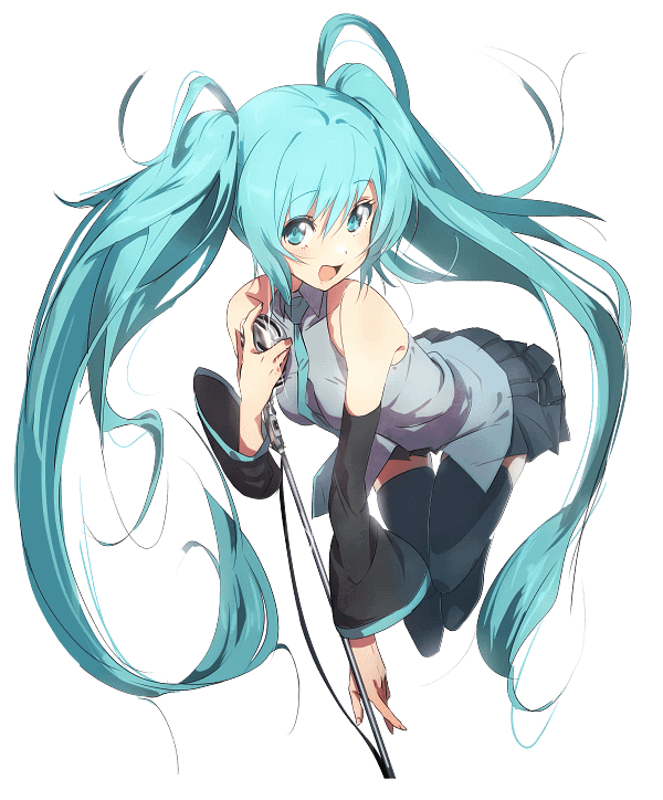 24 Hatsune Miku Microphone Performance Graphic Hatsune Miku Microphone Performance Graphic