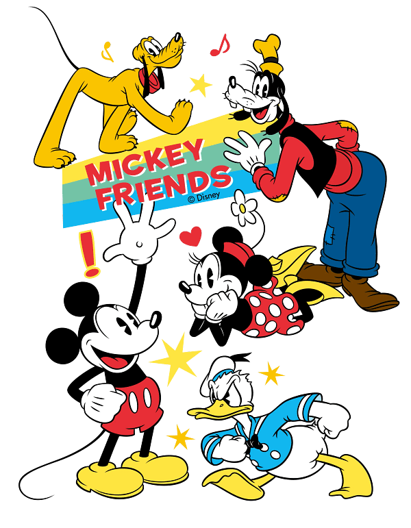 Mickey Mouse & Friends Cartoon Collage Mickey Mouse & Friends Cartoon Collage