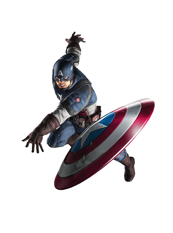 B (11) Captain America Action Pose Graphic Captain America Action Pose Graphic