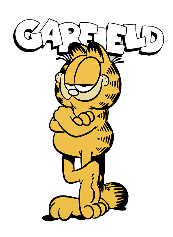 Garfield Thinking Pose Graphic Garfield Thinking Pose Graphic