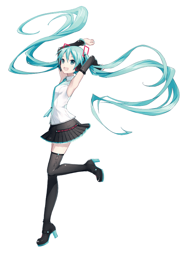 2 Hatsune Miku Blue-Haired Digital Graphic Hatsune Miku Blue-Haired Digital Graphic