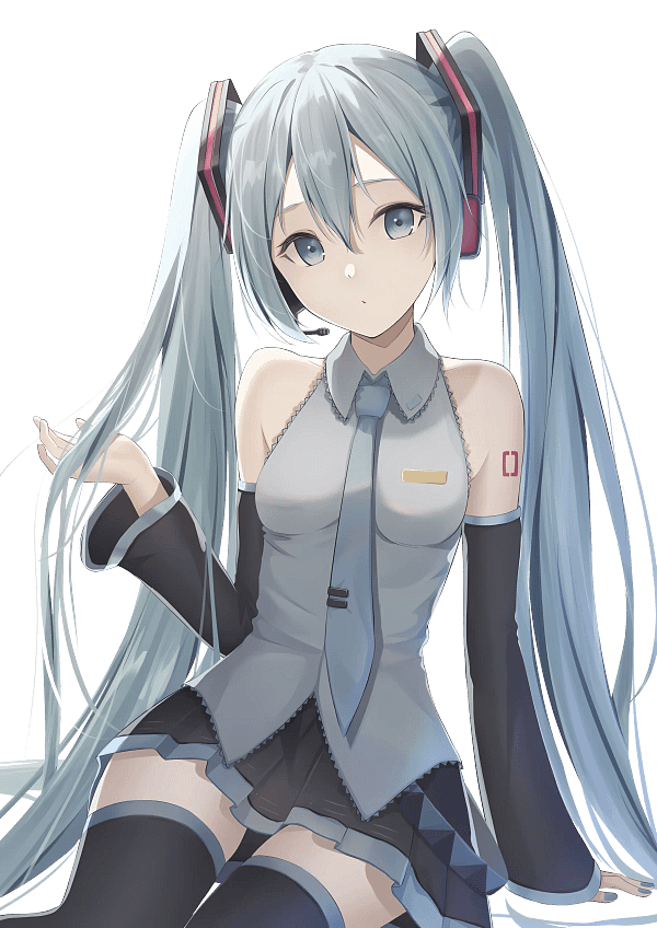 46 Hatsune Miku Contemplative Nature-Themed Digital Graphic Hatsune Miku Contemplative Nature-Themed Digital Graphic