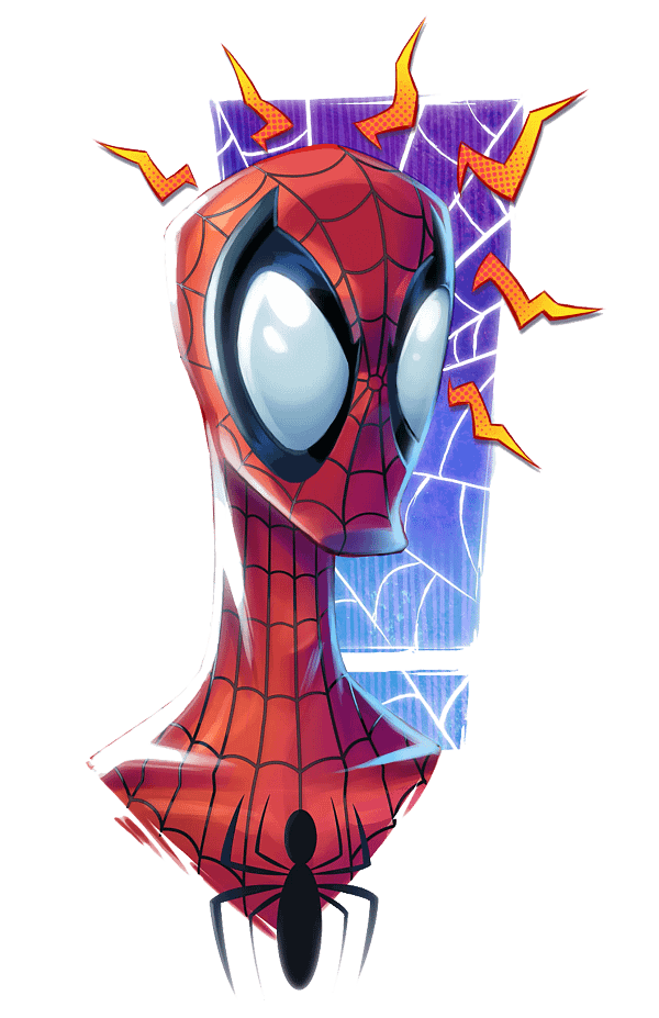 B (44) Spider-Man Peter Parker Bust Comic Graphic Spider-Man Peter Parker Bust Comic Graphic